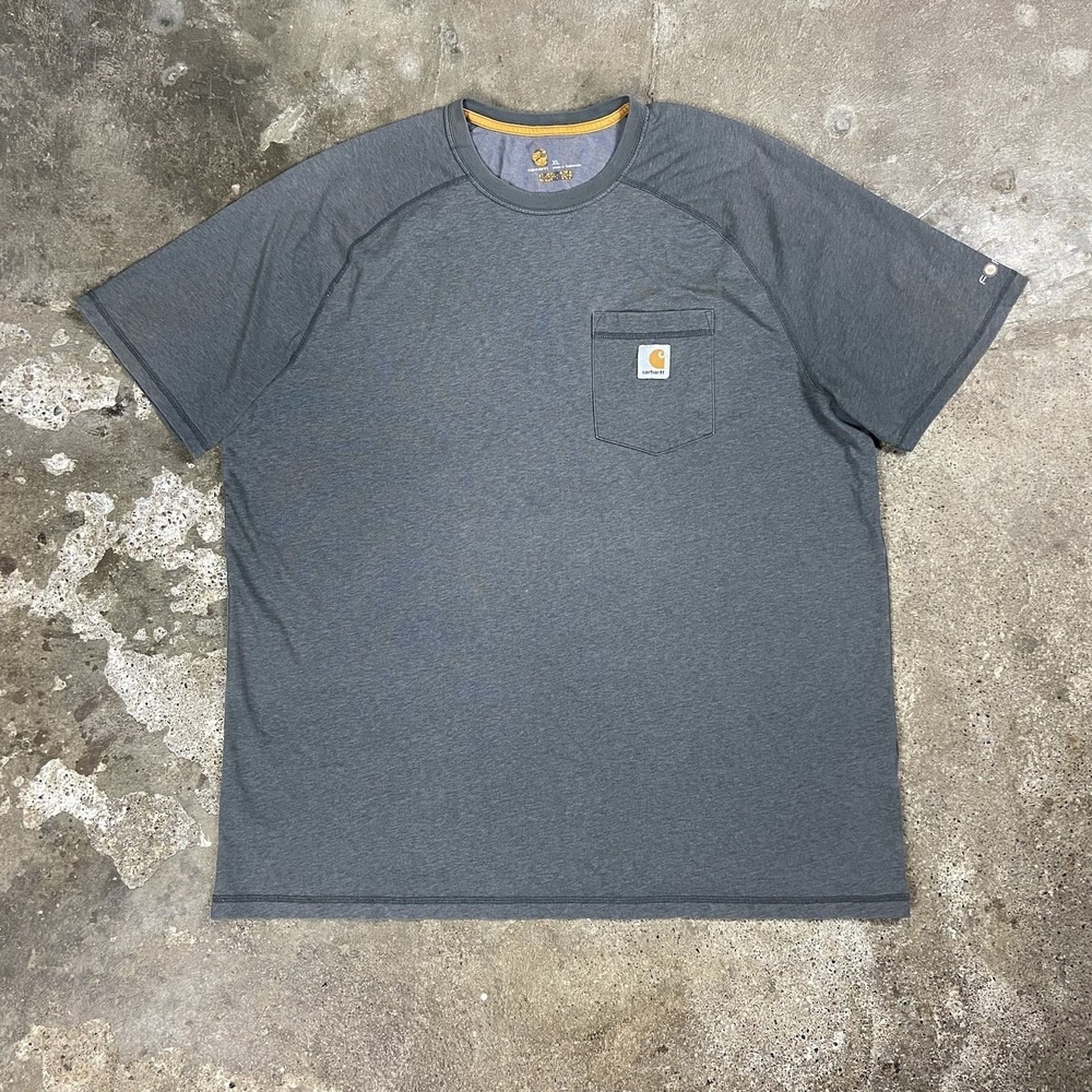 Carhartt Force T-Shirt Size XL Gray Short Sleeve Utility Work Wear 10040 026